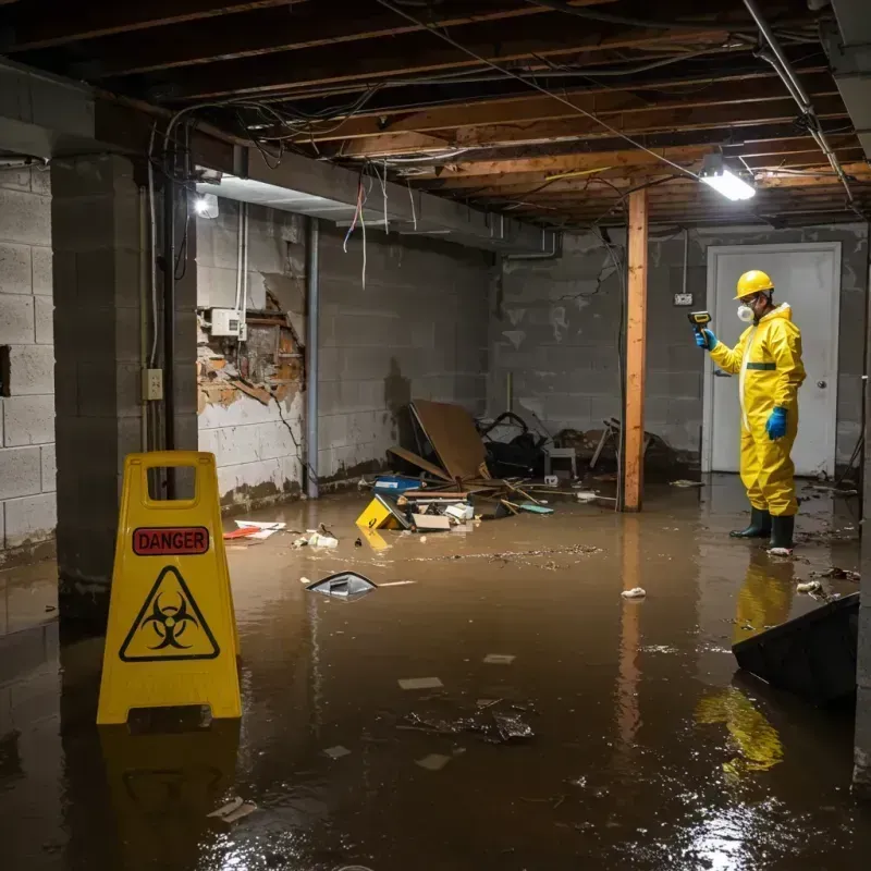 Flooded Basement Electrical Hazard in Hoyt Lakes, MN Property